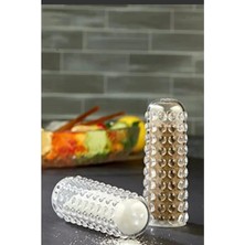 Sween Home 4 Adet Yuvarlak Model Mika Boncuklu Tuzluk Baharatlık Biberlik