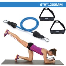 Helia Studio El Aparatlı 4,5 kg 6X9X1200 mm Ekstra Hafif Latex Direnç Lastiği - Egzersiz Fitness Jimnastik Pilates Yoga Spor