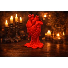 TriVox3D Gerçek Kalp Şeklinde Şık Masaüstü Dekoratif Obje (Boy 16 x 10 Cm)