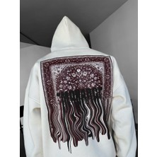 "monarchy" Eriyen Font Baskılı Oversize Sweatshirt