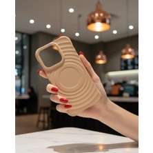 KumOziShop iPhone 15 Pro Uyumlu Mat Magsafe Özellikli Damla Desenli Kılıf