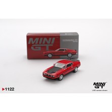 Mini Gt 1122 Ford Mustang Mach1 1971 Race Kırmızı 1/64 Model Araba