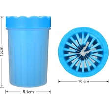 Luipa® Silikon Jel Fırçalı Kedi Köpek Pati Ayak Yıkama Temizleme Kovası (Küçük)