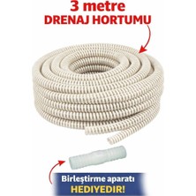 Topraq Şeffaf Klima Su Tahliye Hortumu 5/8 - 3 Metre – Spiral Yapı, Dayanıklı & Esnek