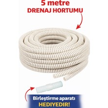 Topraq Şeffaf Klima Su Tahliye Hortumu 5/8 - 5 Metre – Spiral Yapı, Dayanıklı & Esnek