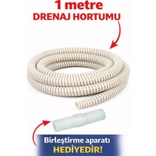 Topraq Şeffaf Klima Su Tahliye Hortumu 5/8 - 1 Metre – Spiral Yapı, Dayanıklı & Esnek