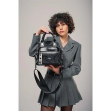 Herşeytrend Şaty Siyah Cilt ve Omuz Çantası