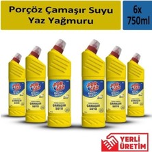 Porçöz Yoğun Kıvamlı Çamaşır Suyu Yaz Yağmuru 750 ml x 6 Adet