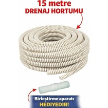 Topraq Şeffaf Klima Su Tahliye Hortumu 5/8 - 15 Metre – Spiral Yapı, Dayanıklı & Esnek