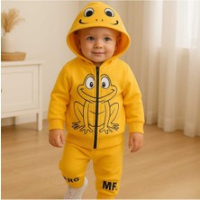 Minitix Erkek Bebek Kurbağalı Takım Sarı - 9 Ay