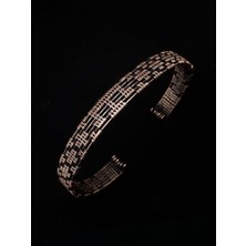 Kırım Ince - Saf Bakır El Yapımı Örme Bileklik