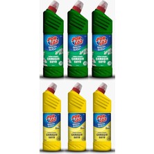 Porçöz Yoğun Kıvamlı Çamaşır Suyu Bahar Tazeliği+Yaz Yağmuru 750 ml 6'lı Set