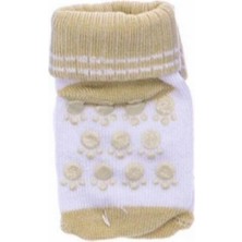 Erkek Bebek Çorap 1-2 Yaş - Sütlü Kahve