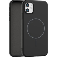 Vissona iPhone 11 Uyumlu Içi Kadife Magsafe Wireless Şarz Özellikli Telefon Kılıfı