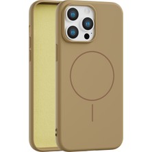 Vissona iPhone 13 Pro Uyumlu Içi Kadife Magsafe Wireless Şarz Özellikli Telefon Kılıfı