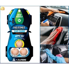 ALMITAL Hermit Doğa Dostu Araç İçi Detaylı Temizleyici Tablet – 3’lü Paket (1 Tablet = 1 Litre)