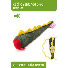 Özbience Sesli ve Kokulu Matatabi Kedi Oyuncağı, Çıngıraklı, Catnipli 40X12 Yeşil