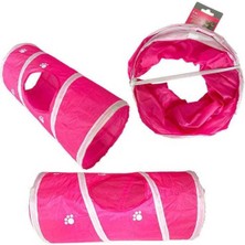 Özbience Renkli Kedi Oyun Tüneli 25X55 cm Eğlenceli ve Keşif Dolu Tasarım