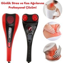 Allians Kırmızı Çift Başlıklı Tüm Vücut Masaj Aleti, Rahatlatıcı ve Güçlendirici