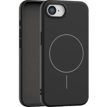 Vissona 61030-İPH-16E Uyumlu İçi Kadife Magsafe Wireless Şarz Özellikli Telefon Kılıfı