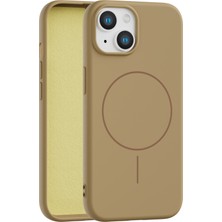 Vissona iPhone 15 Uyumlu Içi Kadife Magsafe Wireless Şarz Özellikli Telefon Kılıfı