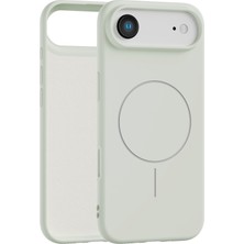 Vissona iPhone Air Uyumlu Içi Kadife Magsafe Wireless Şarz Özellikli Taş Renkli Telefon Kılıfı