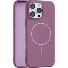 Vissona iPhone 16 Pro  Uyumlu Içi Kadife Magsafe Wireless Şarz Özellikli Telefon Kılıfı