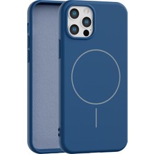 Vissona iPhone 12 Pro Max Uyumlu Içi Kadife Magsafe Wireless Şarz Özellikli Telefon Kılıfı
