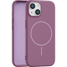 Vissona iPhone 15 Uyumlu Içi Kadife Magsafe Wireless Şarz Özellikli Telefon Kılıfı