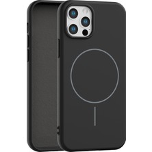 Vissona iPhone 12 Pro Max Uyumlu Içi Kadife Magsafe Wireless Şarz Özellikli Telefon Kılıfı