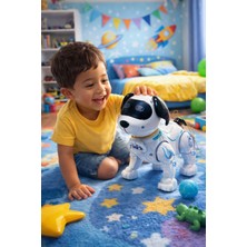 Seymen Bıçakçılık Işıklı ve Müzikli Yürüyen Oyuncak Köpek 3 Pilli Hareketli Işık Efektli