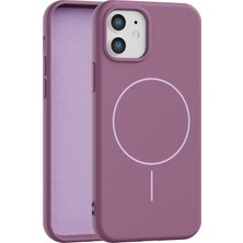 Vissona iPhone 12 Uyumlu Içi Kadife Magsafe Wireless Şarz Özellikli Telefon Kılıfı