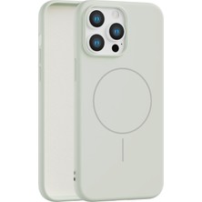 Vissona iPhone 13 Pro Uyumlu Içi Kadife Magsafe Wireless Şarz Özellikli Telefon Kılıfı