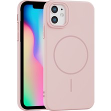 Vissona iPhone 11 Uyumlu Kamera Çıkıntılı Magsafe Wireless Şarj Özellikli Sert Sararmaz Silikon Kılıf