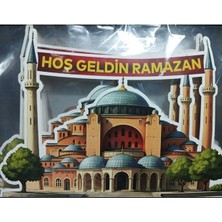 Ayasofya Camii Hoş Geldin Ramazan Kapı Süsü