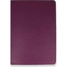 Marsilyan Samsung Galaxy X800 Tab S8 Plus 12.4 Kılıf 360 Tablet Deri Kılıf - Mürdüm