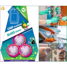 ALMITAL Hermit Doğa Dostu Tablet Cam Temizleyici – 3’lü (3 Litre) Paket (Tropikal Kokulu)