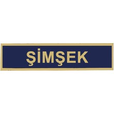 Çukurova Ütü ''şimşek'' Jandarma Asayiş Pvc Isimlik, , Cırtlı, 10 cm x 2,5 Cm,