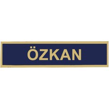Çukurova Ütü ''özkan'' Jandarma Asayiş Pvc Isimlik, , Cırtlı, 10 cm x 2,5 Cm,