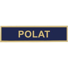 Çukurova Ütü ''polat'' Jandarma Asayiş Pvc Isimlik, , Cırtlı, 10 cm x 2,5 Cm,