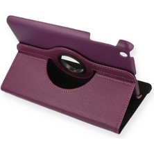 Kuzgun Ticaret Ipad Mini 1 Kılıf 360 Tablet Deri Kılıf - Mürdüm