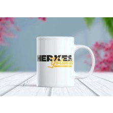 Berilden Store Herkes Yolunda Yazılı Giderli Sokak Tarzı Kupa Bardak