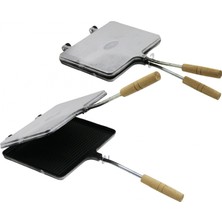 Marsilyan Nur Işıklar Içi Teflon El Tost Makinesi (K95)