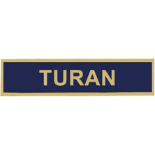 Çukurova Ütü ''turan'' Jandarma Asayiş Pvc Isimlik, , Cırtlı, 10 cm x 2,5 Cm,