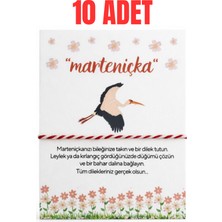 Jaida Moda Marteniçka Ip Bileklik – 10 Adet | Hediye Paketli & Kartlı