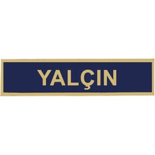 Çukurova Ütü ''yalçın'' Jandarma Asayiş Pvc Isimlik, , Cırtlı, 10 cm x 2,5 Cm,