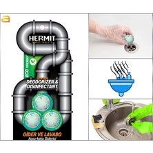 ALMITAL Hermit Doğa Dostu Lavabo Gider Açıcı ve Koku Giderici Tablet – 3’lü Paket