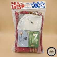 Hesperides Souvenirs 4lü Konsept Hediyelik Bakım Seti - Sabun & Kese & Topuk Taşı & Peştemal