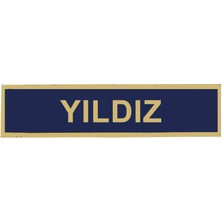 Çukurova Ütü ''yıldız'' Jandarma Asayiş Pvc Isimlik, , Cırtlı, 10 cm x 2,5 Cm,