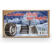 Carfly 10'lu Kar Zincir Paketi Taşınabilir Kutulu